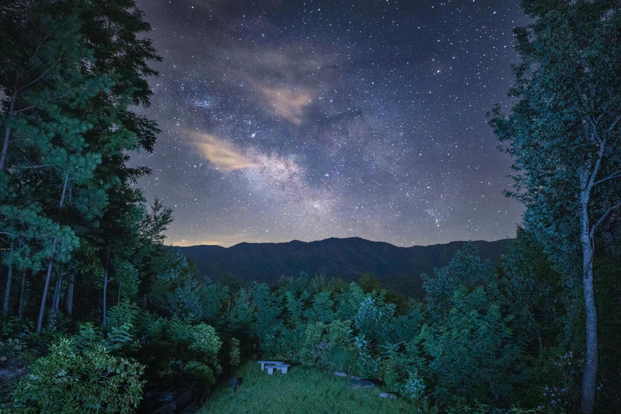 Real Log Cabin With Amazing Views, Hot Tub, Sauna, Games ガトリンバーグ エクステリア 写真